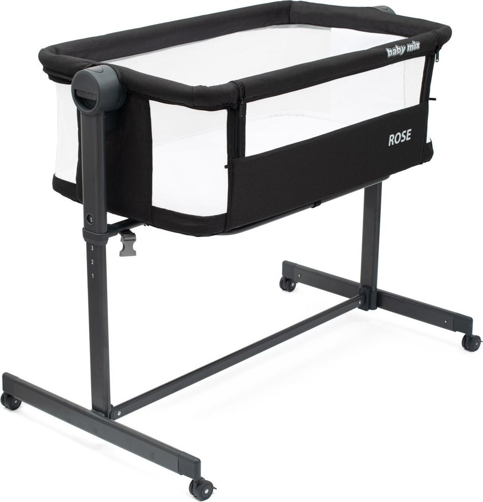 BABY MIX Rose Beistellbett schwarz