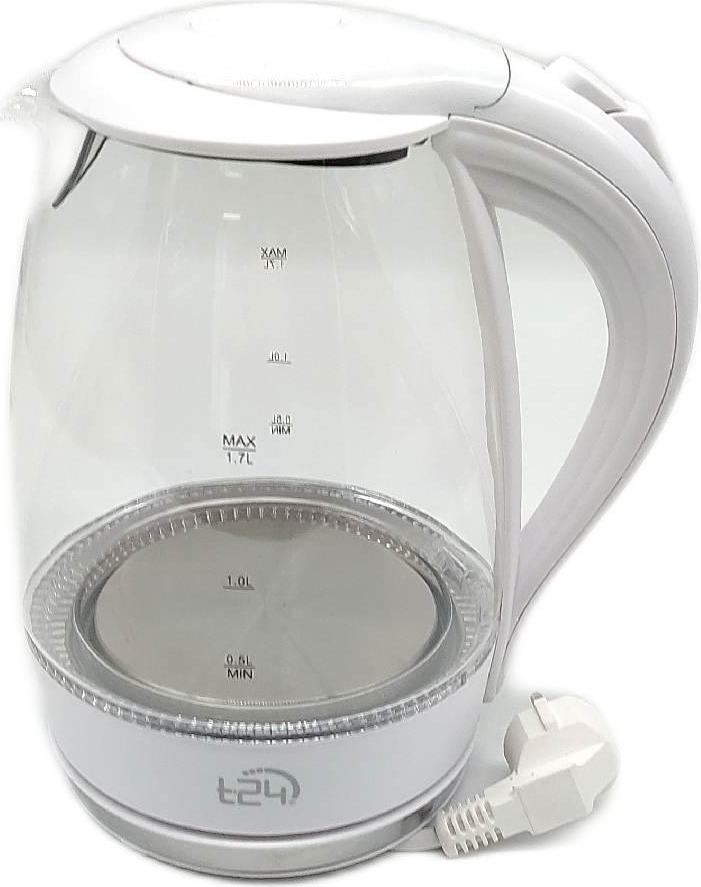 T24 LED Glas Wasserkocher 1,7 Liter LED Beleuchtung Wasserkocher Glas Kettles