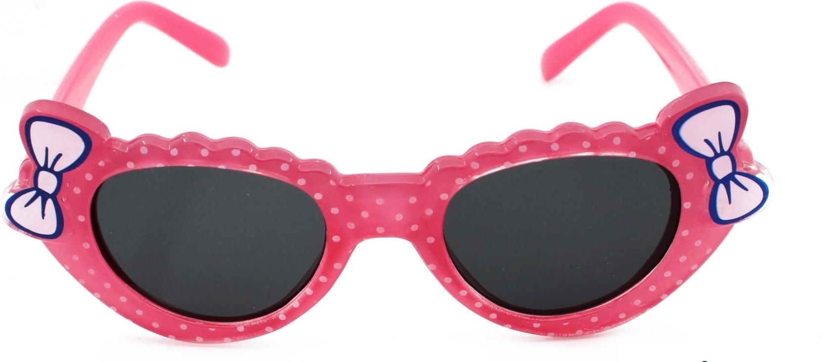 Süße Baby Sonnenbrille Kleinkind Brille Schwarz Getönt UV400 mit Schleifen Pink Markenbrille Rennec ® mit Brillenbeutel Baby-Schleife-Pink-1-1-1-1