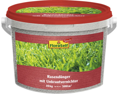Rasendnger mit Unkrautvernichter FloraSelf Select 10 kg