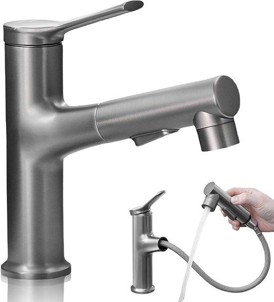 OEM Dreimodusbadezimmerkran mit Auszug, grau, G3/8 2026