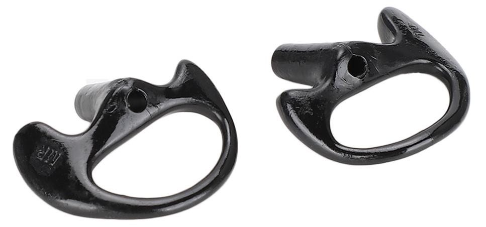 Gistuch Bequemer Ersatz für Ohrpassstücke aus schwarzem Kieselgel für die meisten Coil Tube Audio Kit (Medium)
