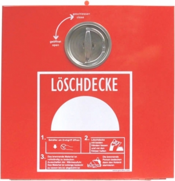 MBS FIRE Löschdeckenbehälter aus Stahlblech Löschdecke schmal