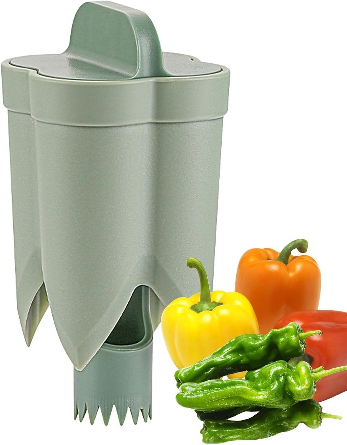 Markenlos Jalapeño-Entkerner und Samenentferner | Entkerner, Schneider, Hobel und Obstschäler für Paprika, Chili und Jalapeños als Küchenutensil