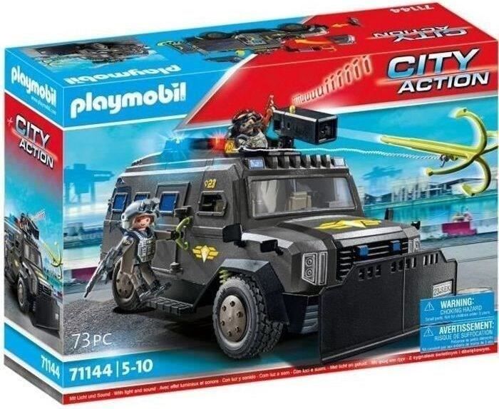 PLAYMOBIL 71144 Spezialeinsatzfahrzeug Polizeibeamte City Action Eliteeinheit PL71144