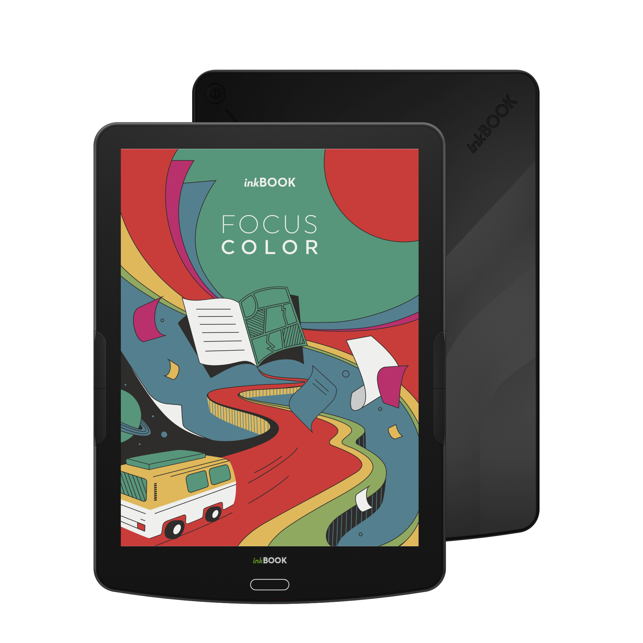 eReader inkBOOK Focus Color 32 GB schwarz mit ONLEIHE, SKOOBE, KINDLE und mehr Apps IB_FOCUS_COLOR_BK
