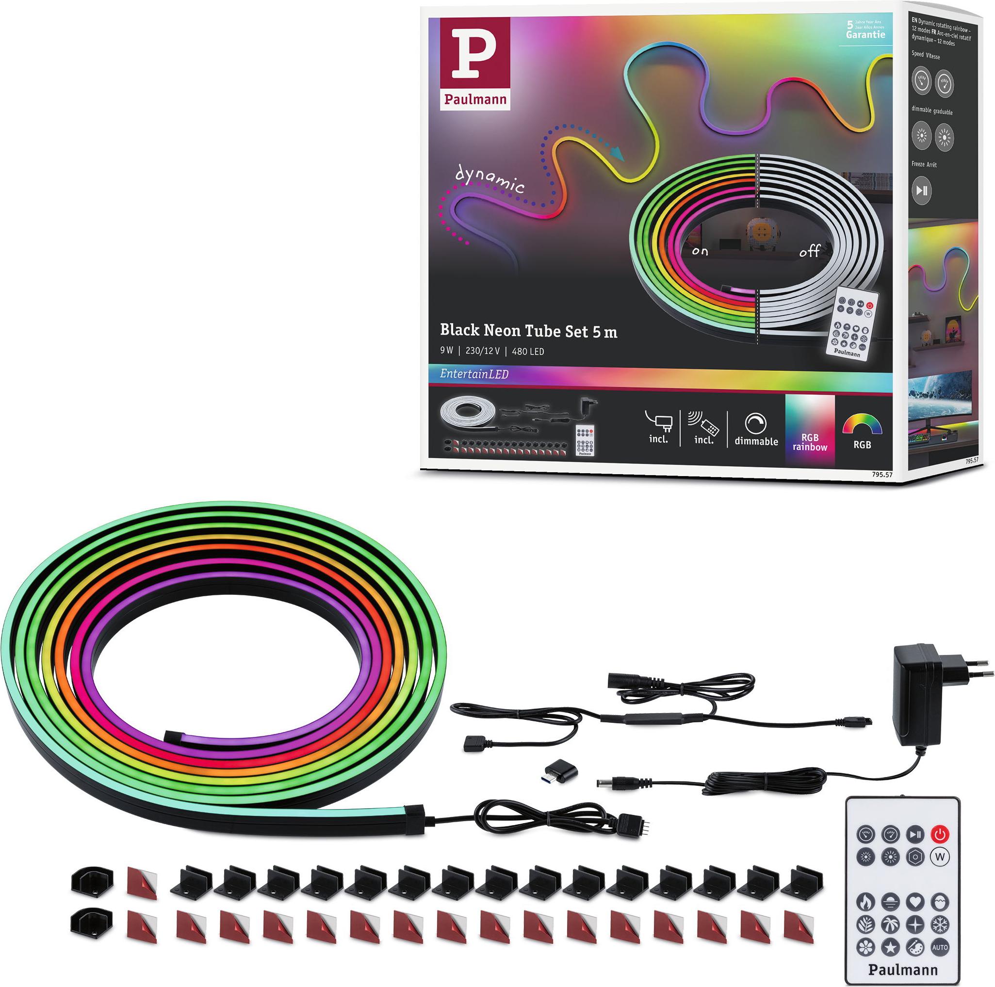 Paulmann EntertainLED LED Schlauch Black Neon 79557