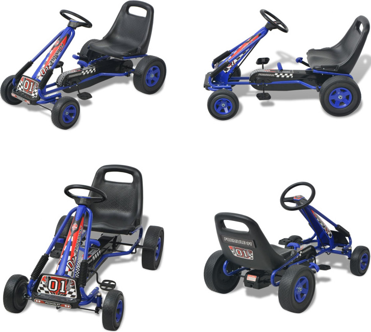vidaXL Pedal Go Kart mit verstellbarem Sitz Blau - Pedal Go-Kart - Pedal Go-Karts - Pedal Gokart - Pedal Gokarts HL80152