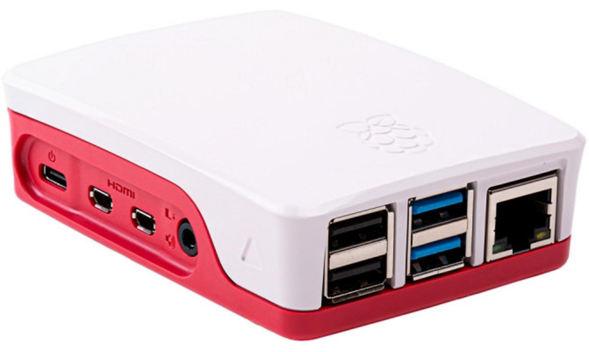 Raspberry Pi 1876751, Hülle, Raspberry Pi, Raspberry Pi, Rot, Weiß, ABS, 71 mm