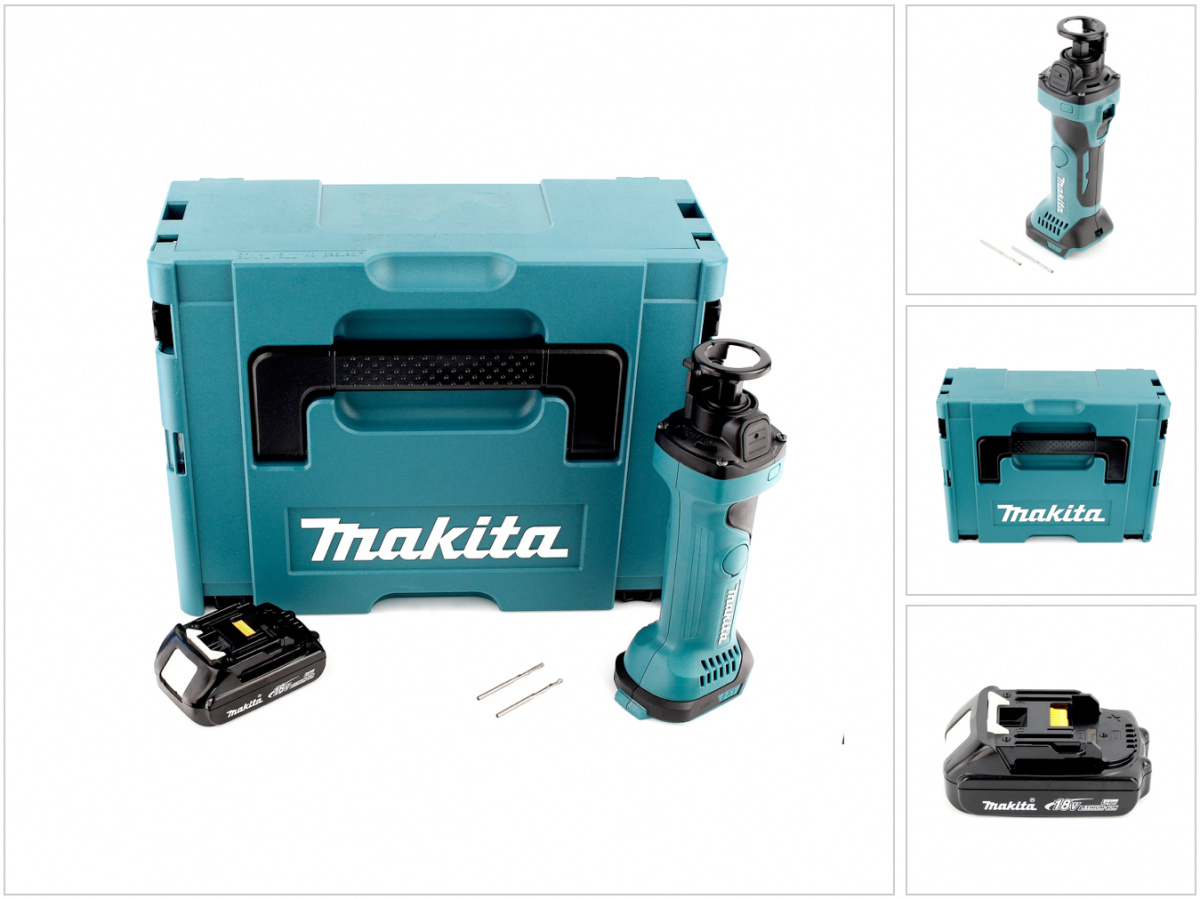 Makita DCO180Y1J, Priama vŕtačka, Modrá, 6,35 mm, 30000 ot/min, 3,18 mm, 30000 ot/min