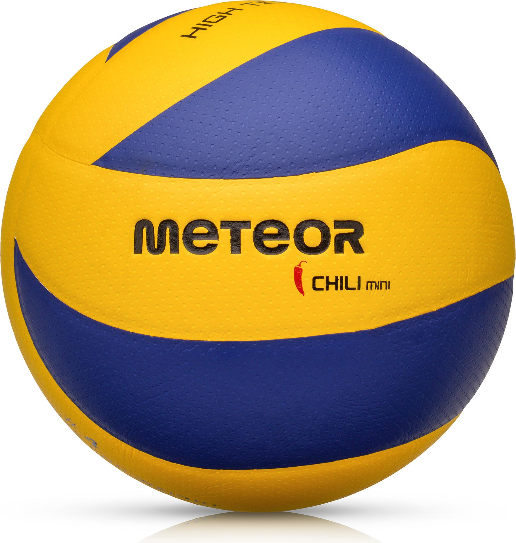 Volleyball Schulball Spielball Trainingsvolleyball Meteor CHILLI #4 gelb/blau