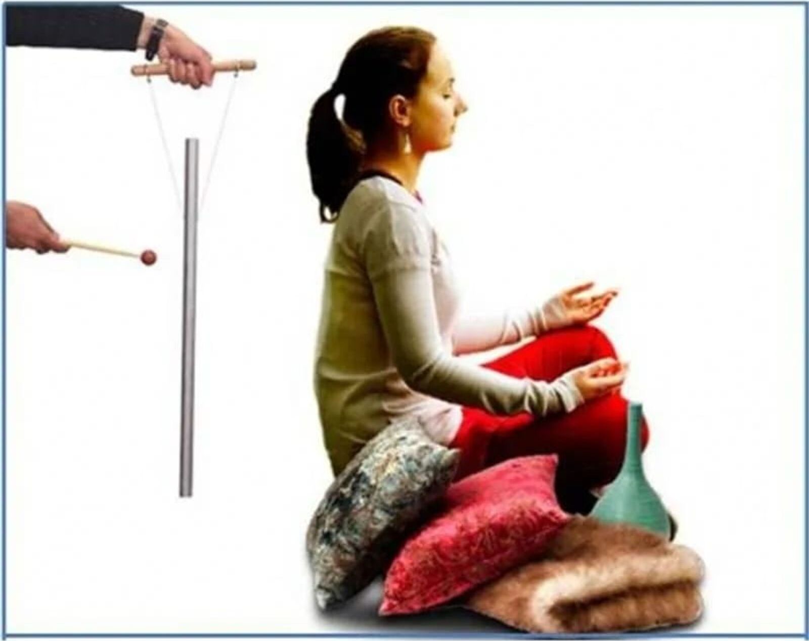 Bahadra Klangrohr zur Heilbehandlung 999 Hz -- 38x2.5 cm