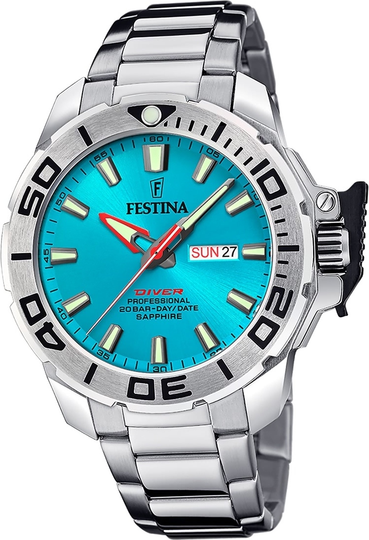 Festina pánske hodinky z ušľachtilej ocele strieborné Festina The Originals náramkové hodinky D2UF20665/6