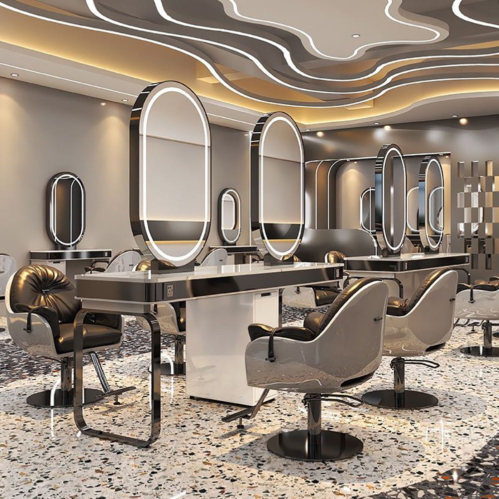 Wandtattoo Für Friseursalon – Vinyl-Aufkleber 58x63 Cm, Schwarz, Für Spiegel, Fenster & Wände
