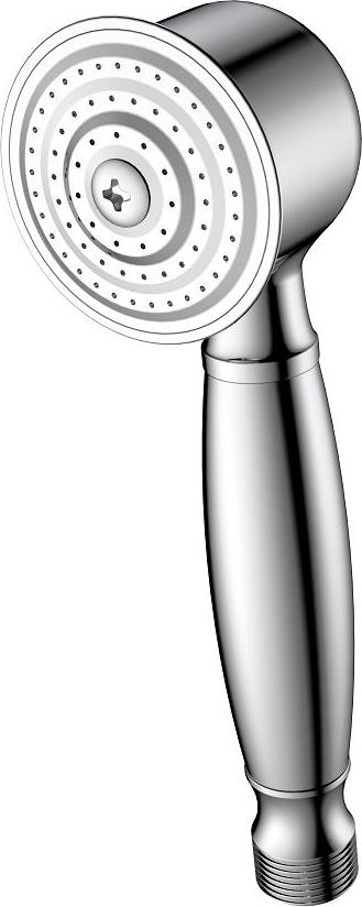 Avapax | Duschkopf 1f - Chrom - 181 Mm Höhe - Gleichmäßiger Strahl - G1/2" Anschluss