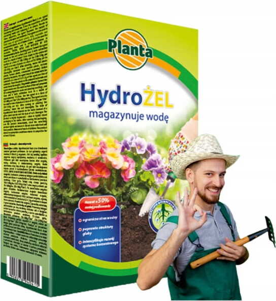 Planta Hydrogel zur Verbesserung der Bodeneigenschaften 250 g Speichert Wasser