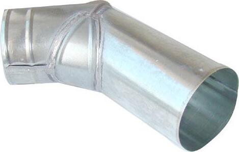 MAT group V-Krümmer aus verzinktem Stahl 80 mm gelötet V-Krümmer 80mm Zn