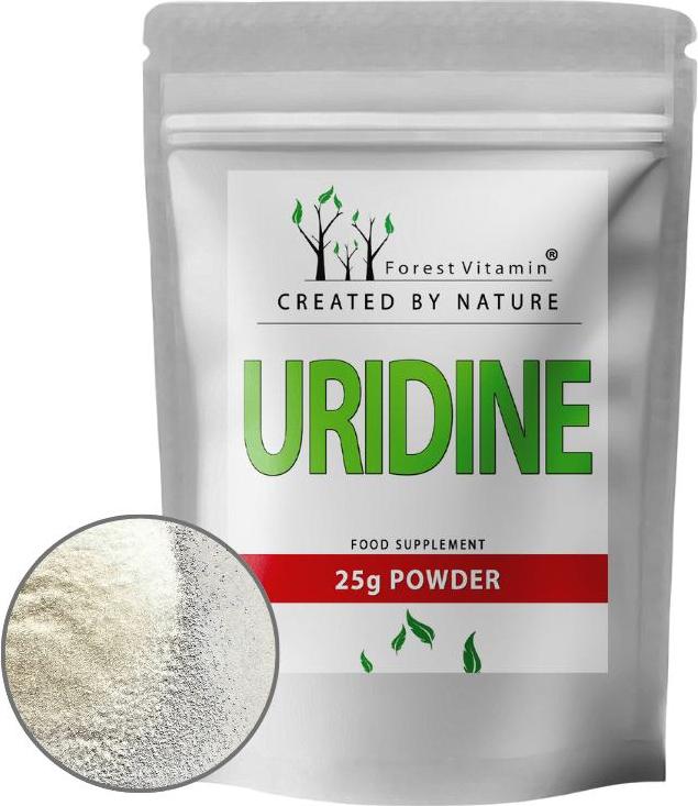 Uridin Monophosphat Pulver 25g - Uridinmonophosphat - 100% rein - Forest Vitamin