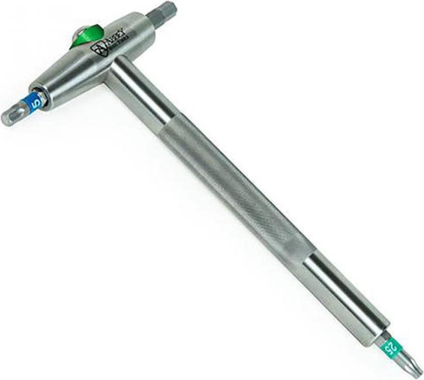 Abbey Tools Multitool T-Way 3-Bit-Griff Silber - maximale Hebelwirkung.