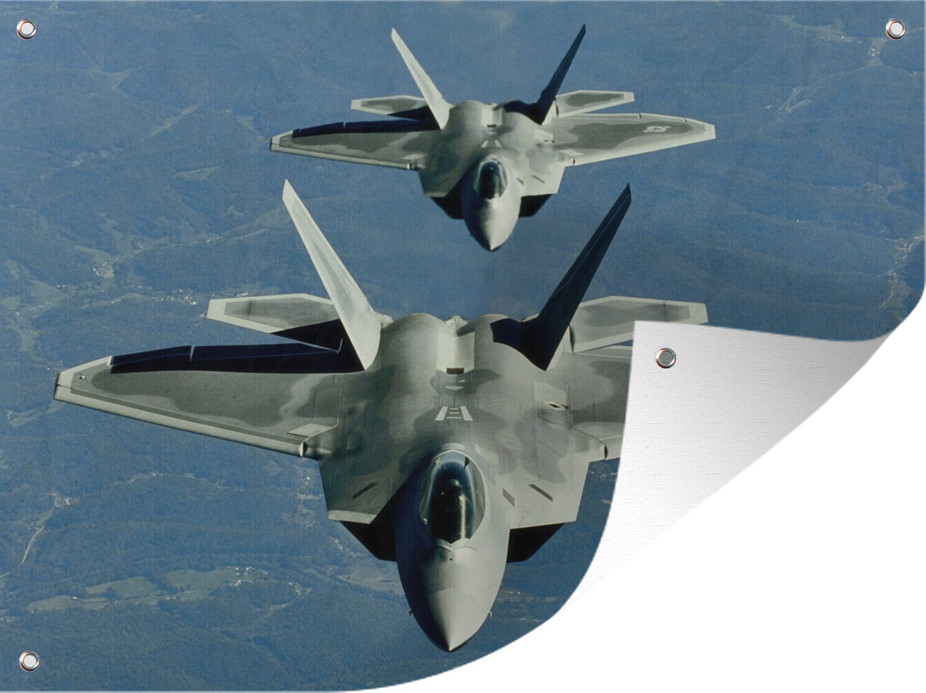 MuchoWow® 40x30 cm Outdoor-Poster Gartendeko Sichtschutz Garten Poster für den Garten Zwei Kampfjets auf der amerikanischen Utah 133|3745689