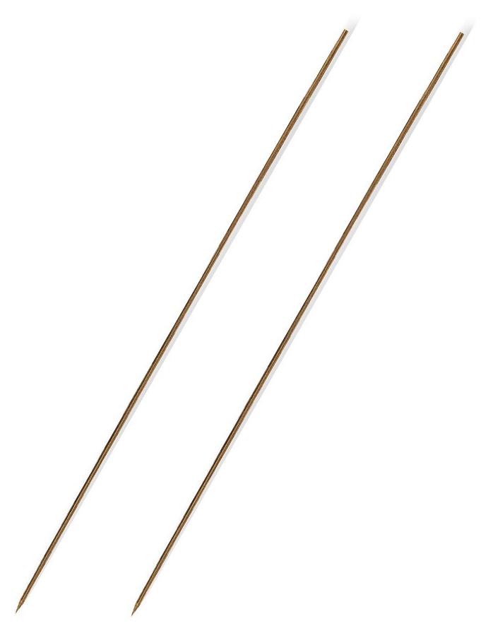 Zebco 20cm Wurmnadeln - 2 Ködernadeln Messing 6253020