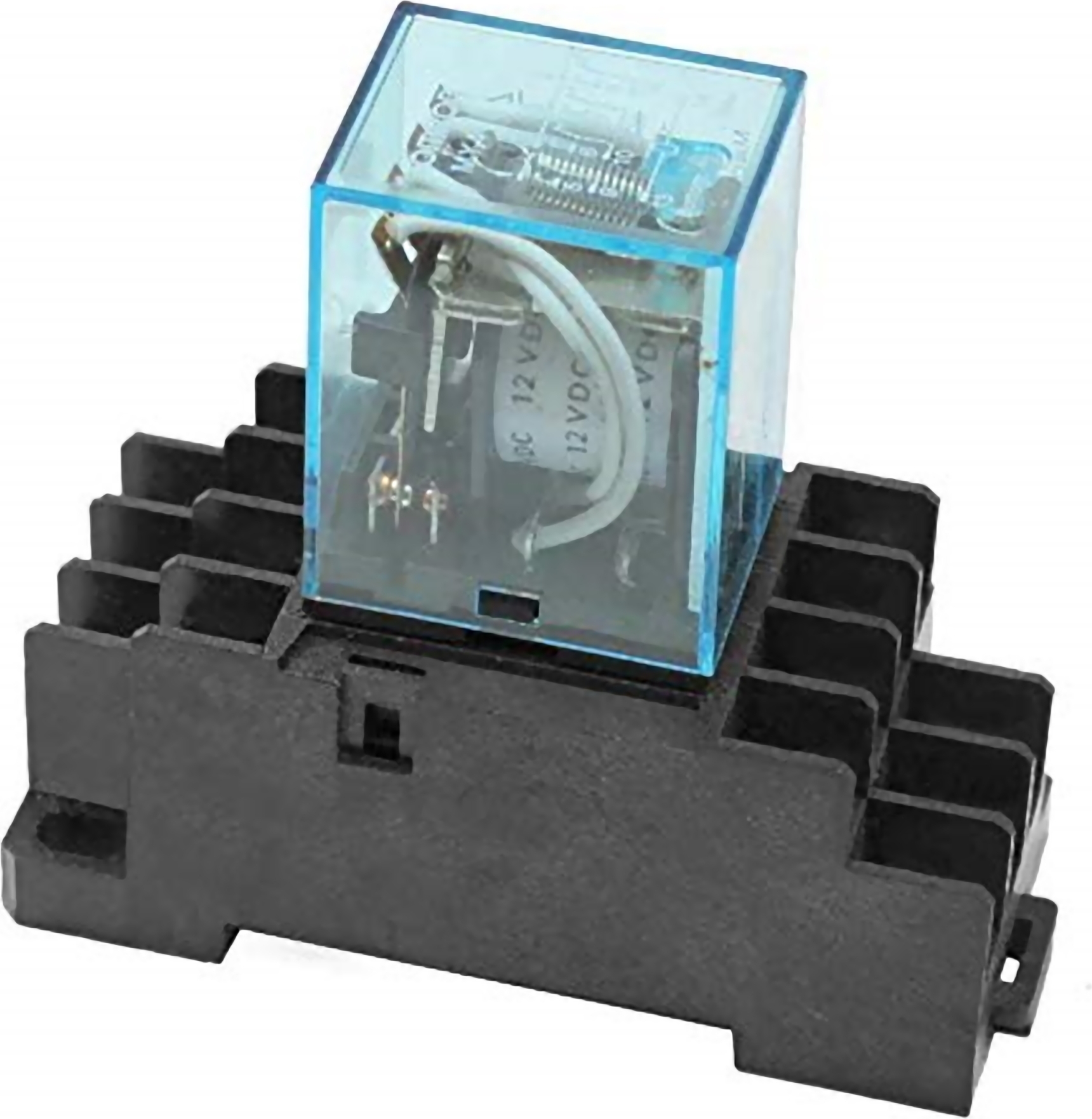 Tivendis Relais 4x UM auch für Hutschiene geeignet 5A 12V 220V 230V 250V Hutschienen 12V DC