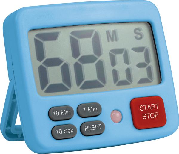 EDUPLAY 120752 Zeitdauer Uhr digital, 7,7 x 6,5 x 1,7 cm, blau EDU120752