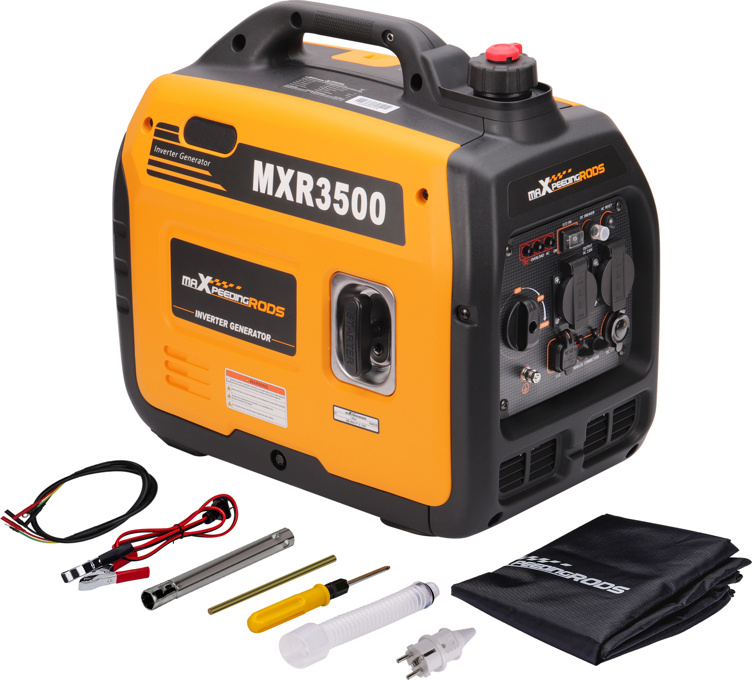 MaXpeedingrods 3000W 3300W Invertorový generátor energie Benzínový generátor Núdzový generátor energie Prenosný 21kg