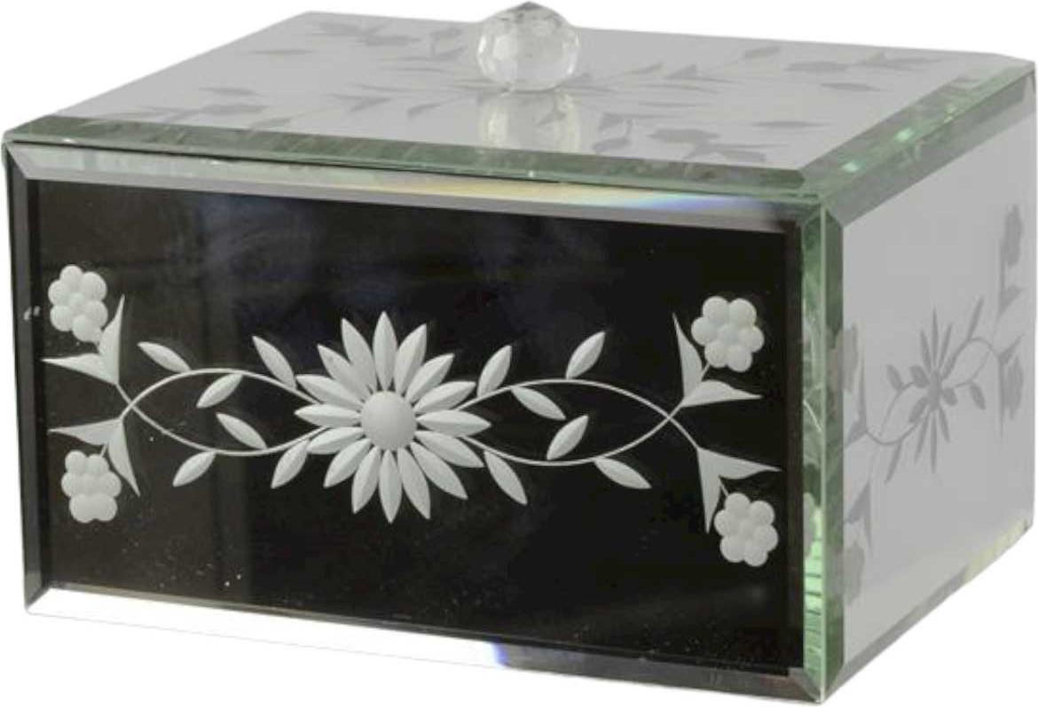 vianmo Venezianische Glasbox H11,3 B 16,5 L 12,9 cm LA-46774