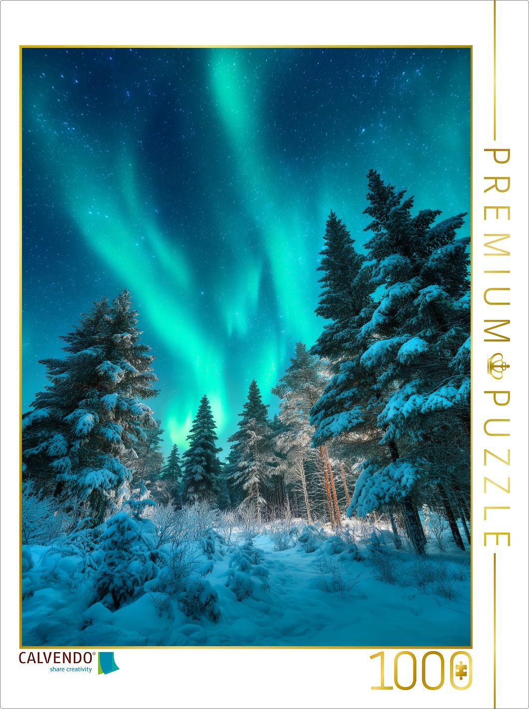 CALVENDO Puzzle Wenn Sonnenwind und Magnetfeld eine Symphonie aus Licht erschaffen | 1000 Teile Lege-Größe 64x48cm Foto-Puzzle für glückliche Stunden