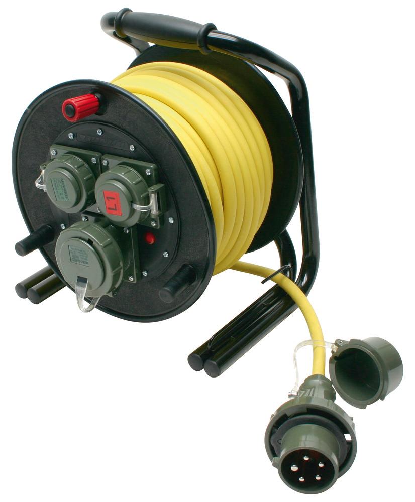 Dönges Leitungsroller THW 230 V/400 V, 16 A, L1/L2 (THW Energieverteiler)
