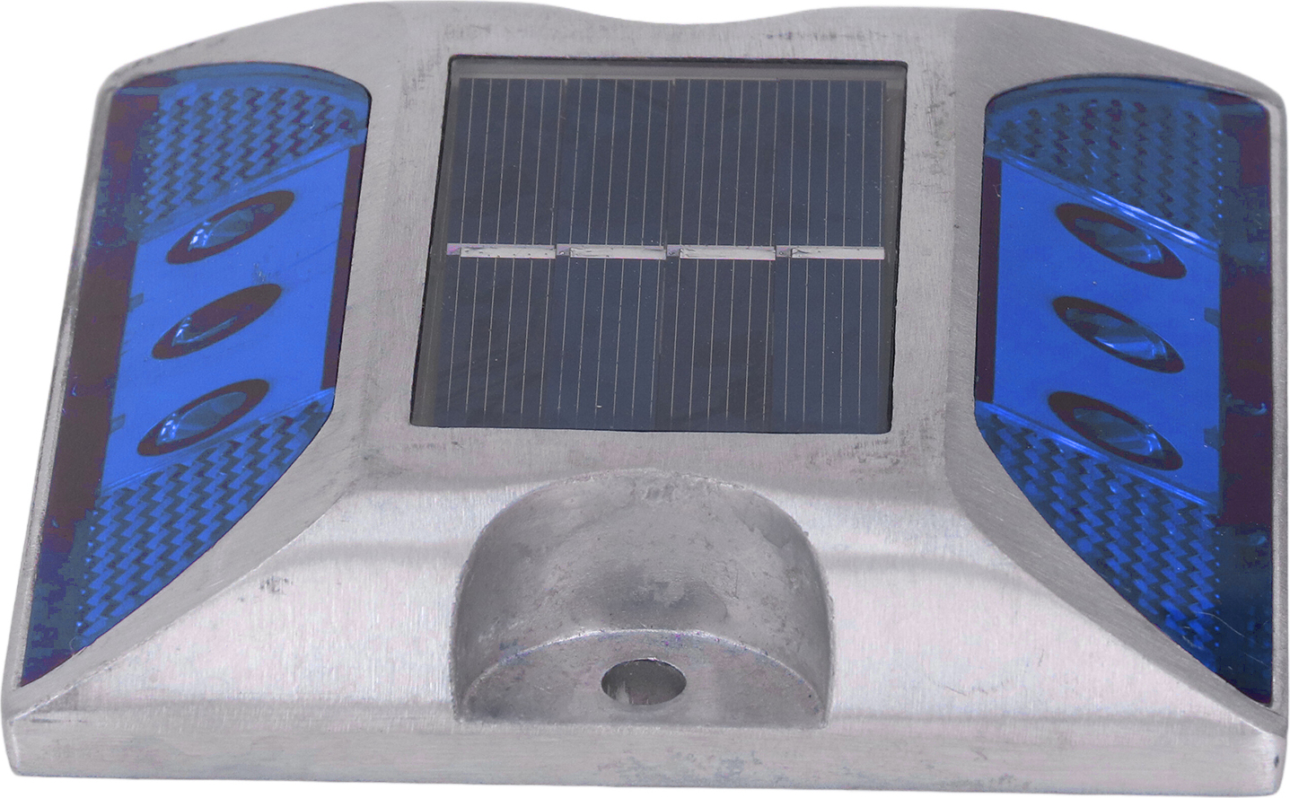 Solárne cestné kolíky Light Cast hliníkovej zliatiny pre príjazdovú cestu krok chodník schodisko vonkajšie IP68 vodotesné cestné Marker modré svetlo