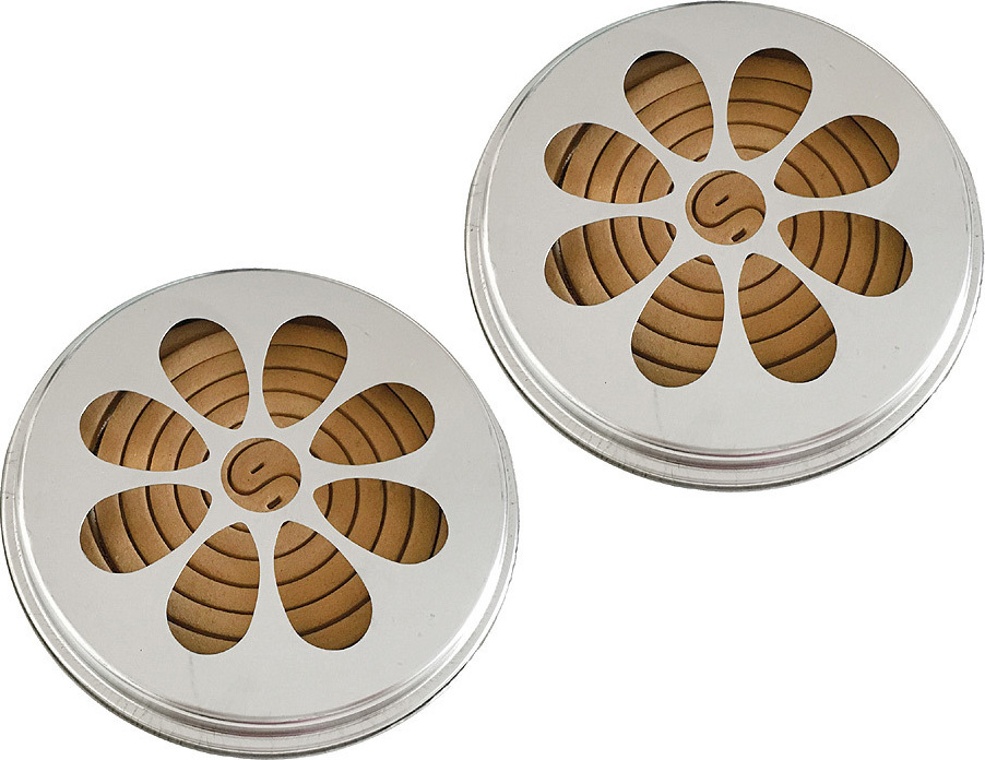 Esschert Design 2 x 10 Citronella Rauchspiralen mit Halter Citronella-Duft FF1