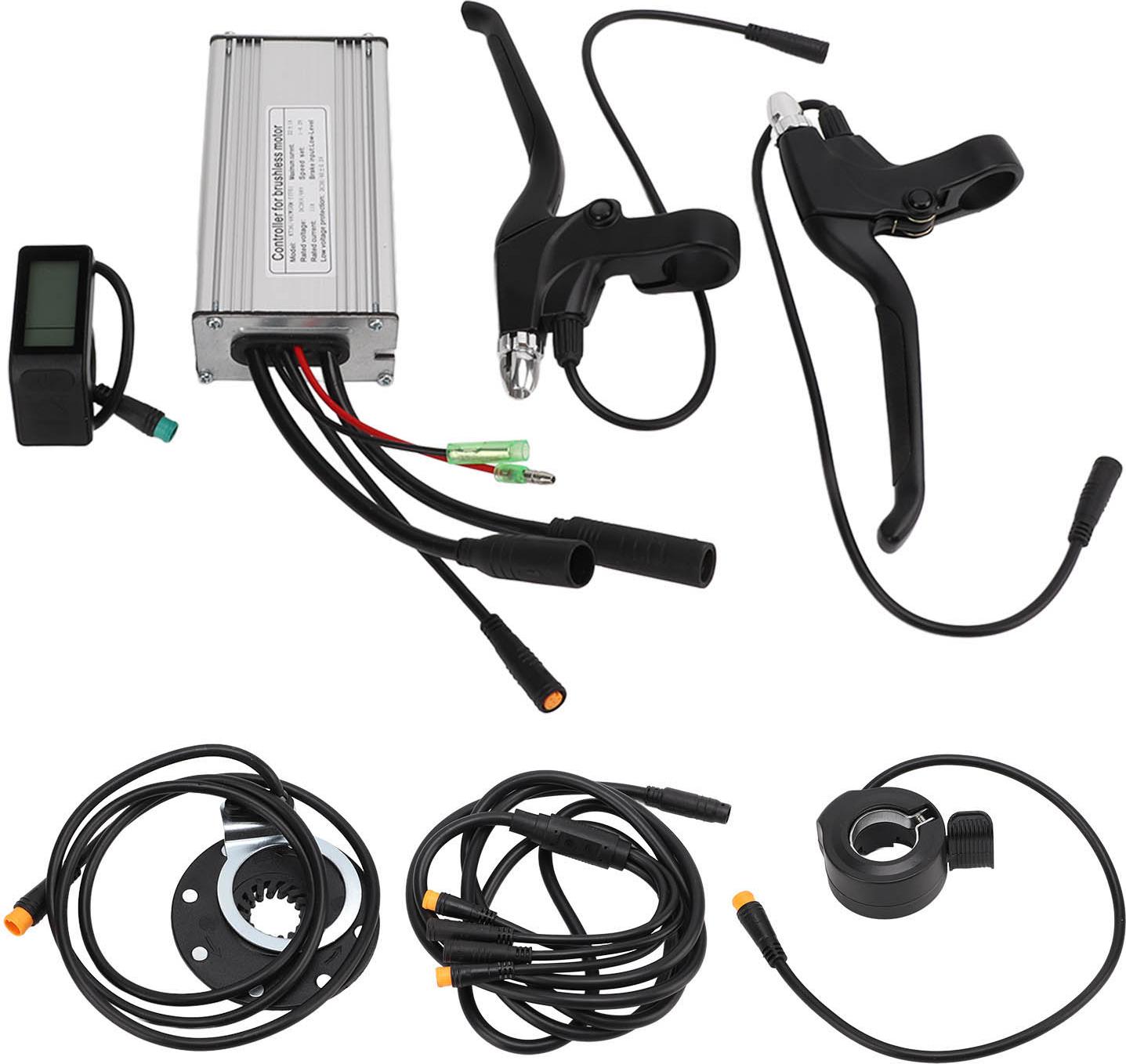 36V/48V 500W sada regulátora elektromotora KT 22A s LCD4 zobrazovacím panelom 130X plynový 8C snímač úrovne brzdy a kábel