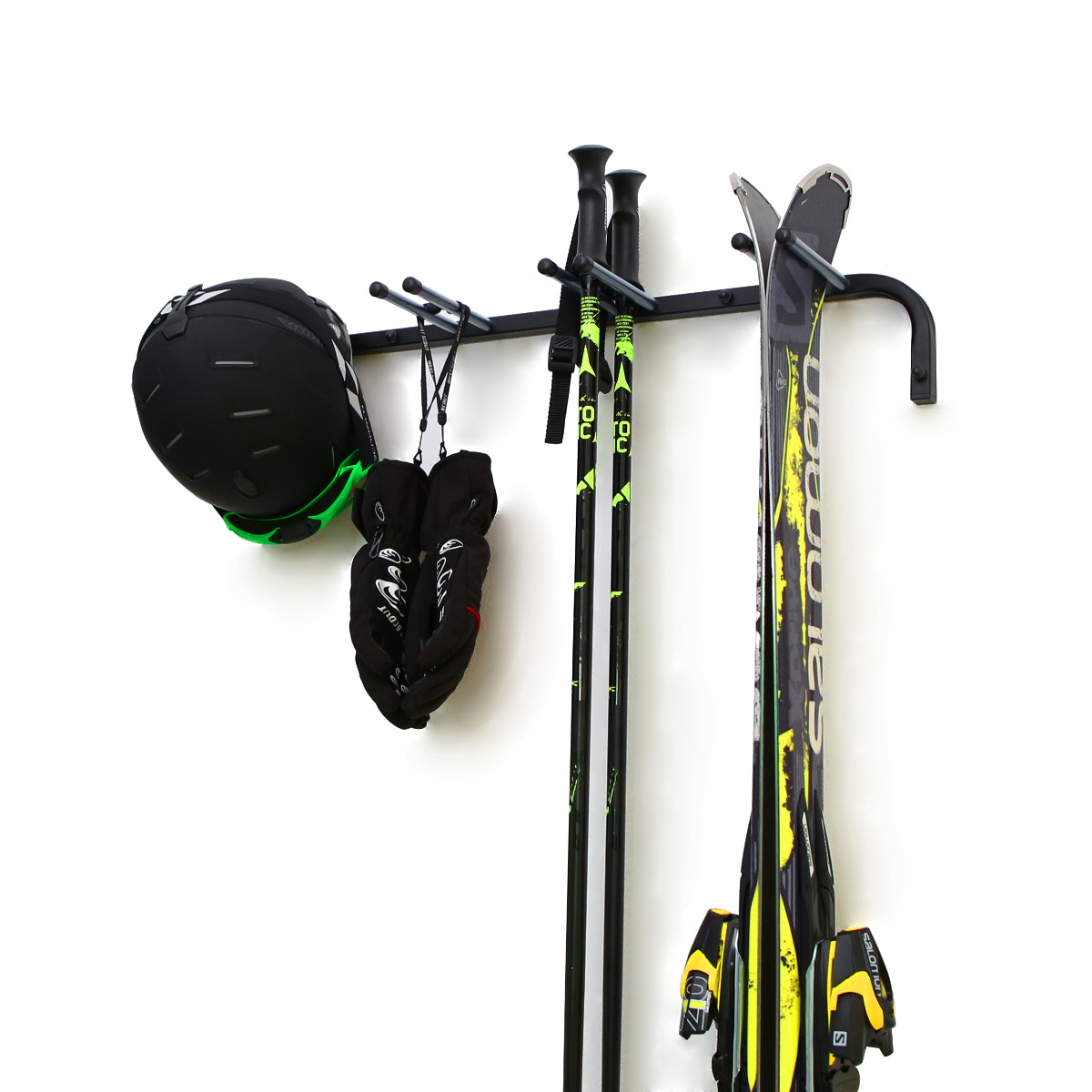 NEU Modell! Skihalter für 4 Paare Ski mit Haken für Skistöcke N3.1 