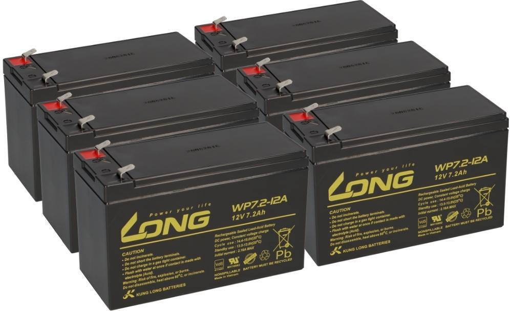 kunglong Ersatzakku für AdPos Mini 2000 12V 7,2Ah USV 1650