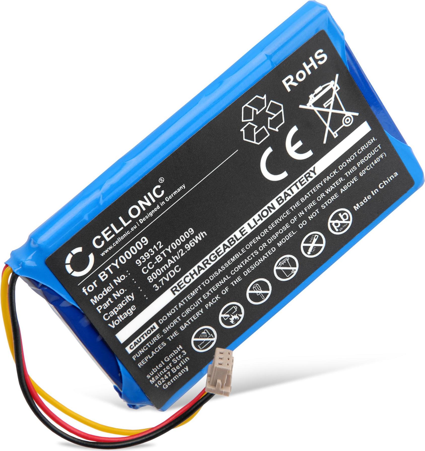 CELLONIC 1x Akku für Zahlungsterminal / POS Kompatibel mit Ingenico Vital Act 3S, LEC-V03.00-0242, BTY00009 - (800mAh , 3.7V) 939312