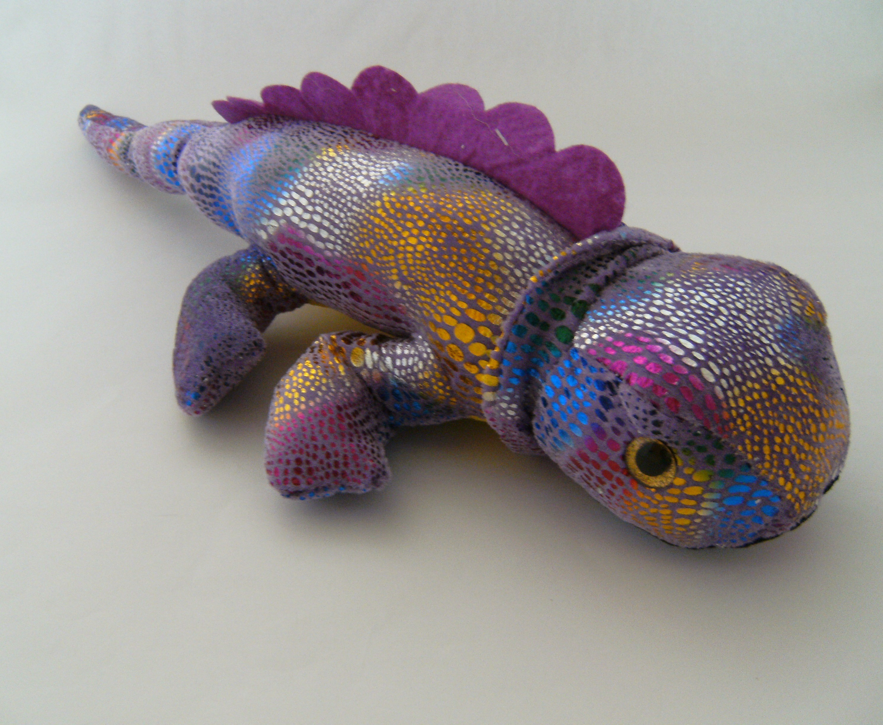 Rasehorn Plüschtier Echse 57 cm, lila, Kuscheltiere Stofftiere Eidechsen Echsen Waran Gecko 93143