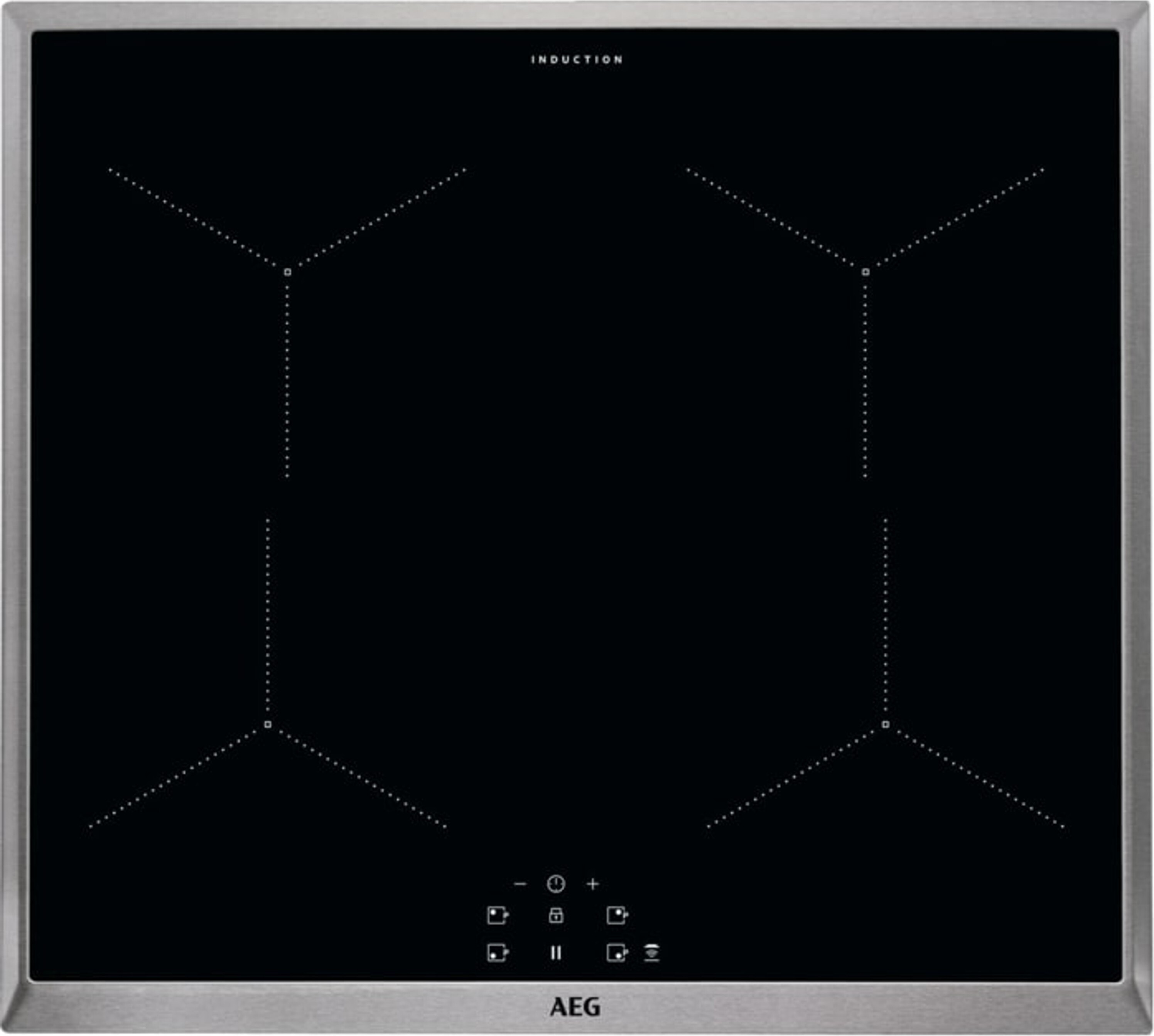 AEG HAUSGERÄTE Sklokeramická varná doska,60cm,2-krúžková,plech na pečenie,edst HE604062XB