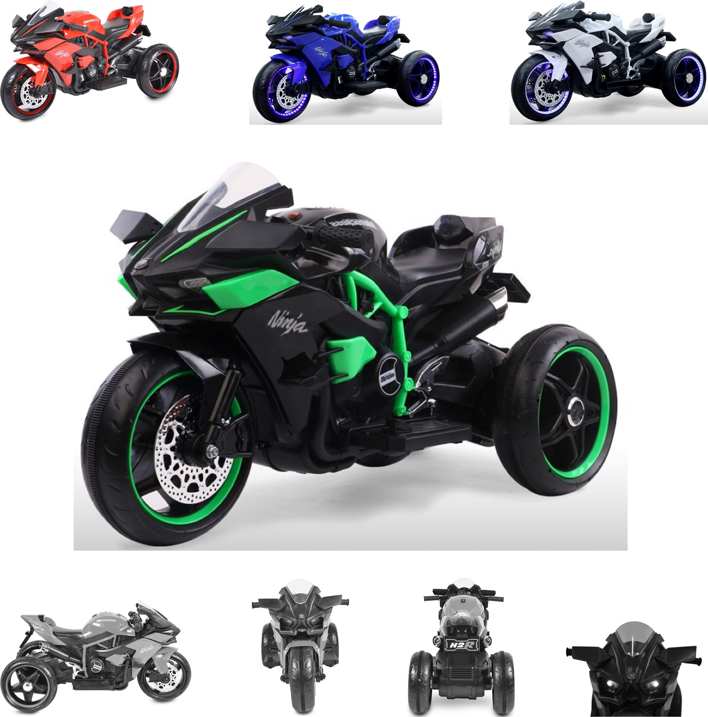 Batteriefahrzeug Quad RageJungen 24V 120 cm grün//weiß