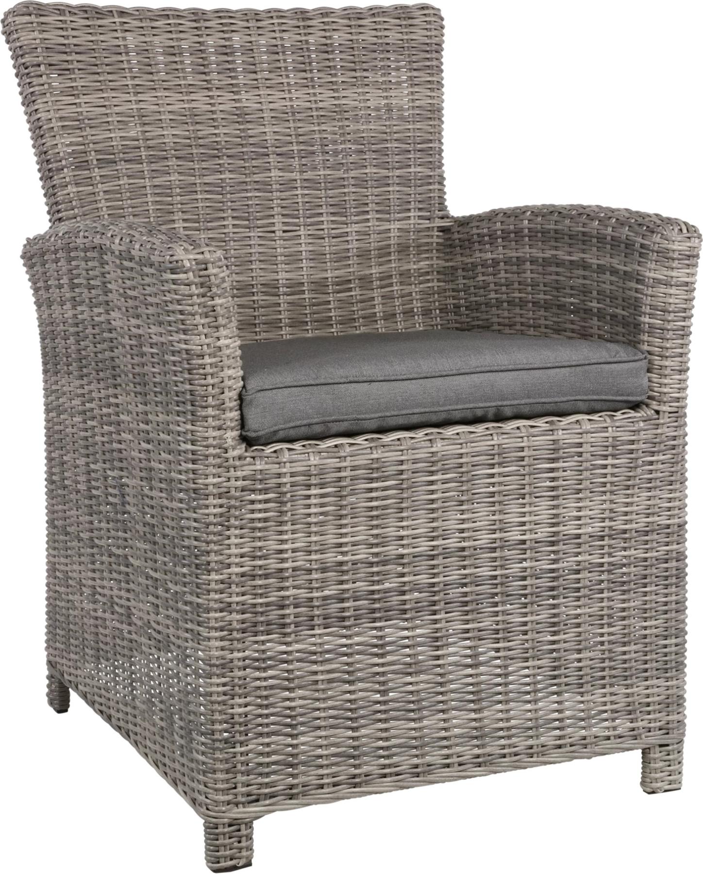 Gartenstuhl - Rauch - 62x67x89 cm - Aluminium & Korbgeflecht