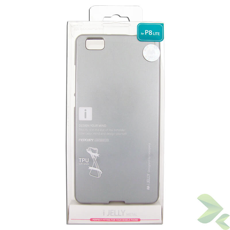 Mercury I-Jelly - Kryt pre Huawei P8 Lite (sivý)