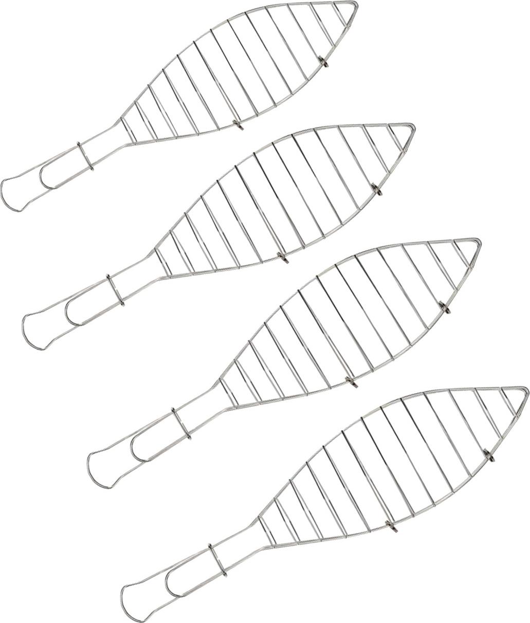 Primaster Fischbräter-Set Edelstahl 4 Stück 42 cm 0691404425