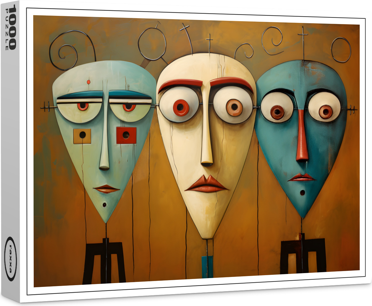 raxxa Premium-Puzzle "Whimsical apathetic 3", 1000 Teile 1-14270-8874-136