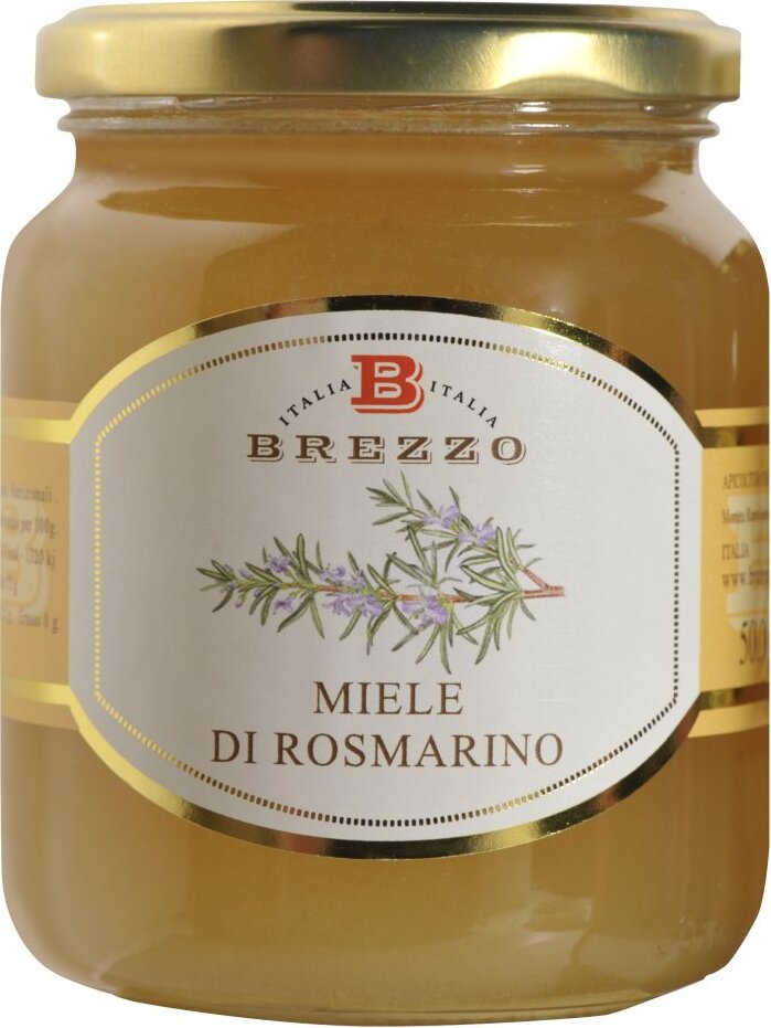 Brezzo Italienischer Rosmarin-Honig, 500 g (Miele di Rosmarino)