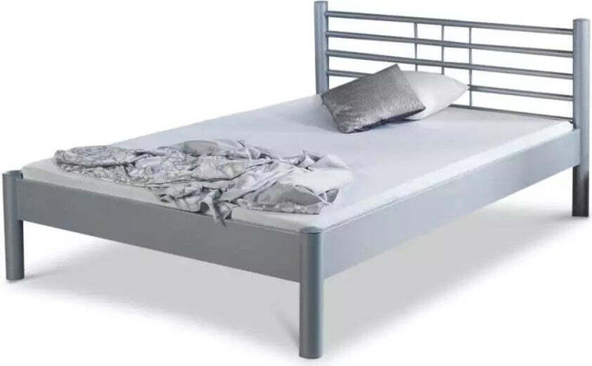 Bed Box Metallbett Mia – 160 x 220 cm / silbergrau Keine Angabe zur Herstellernummer