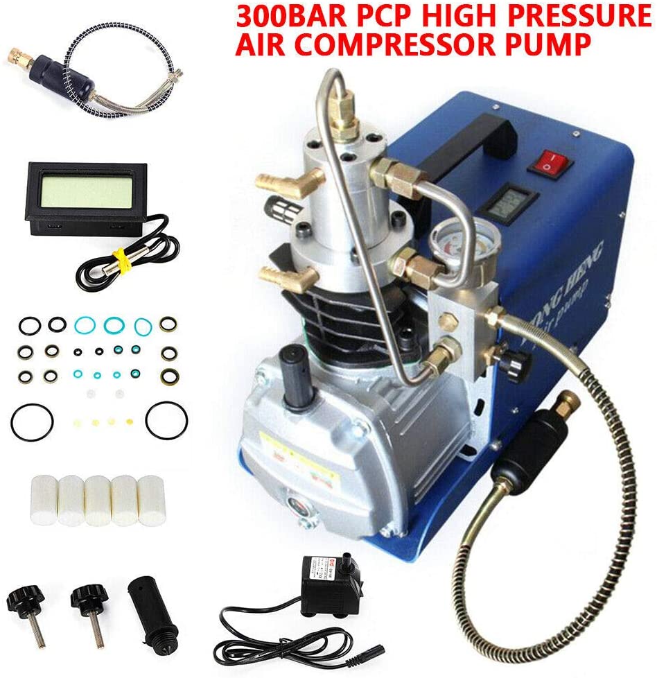 300BAR 30MPA 4500PSI Elektrische Kompressorpumpe Hochdruck Luftpumpe Pumpe 1800W 