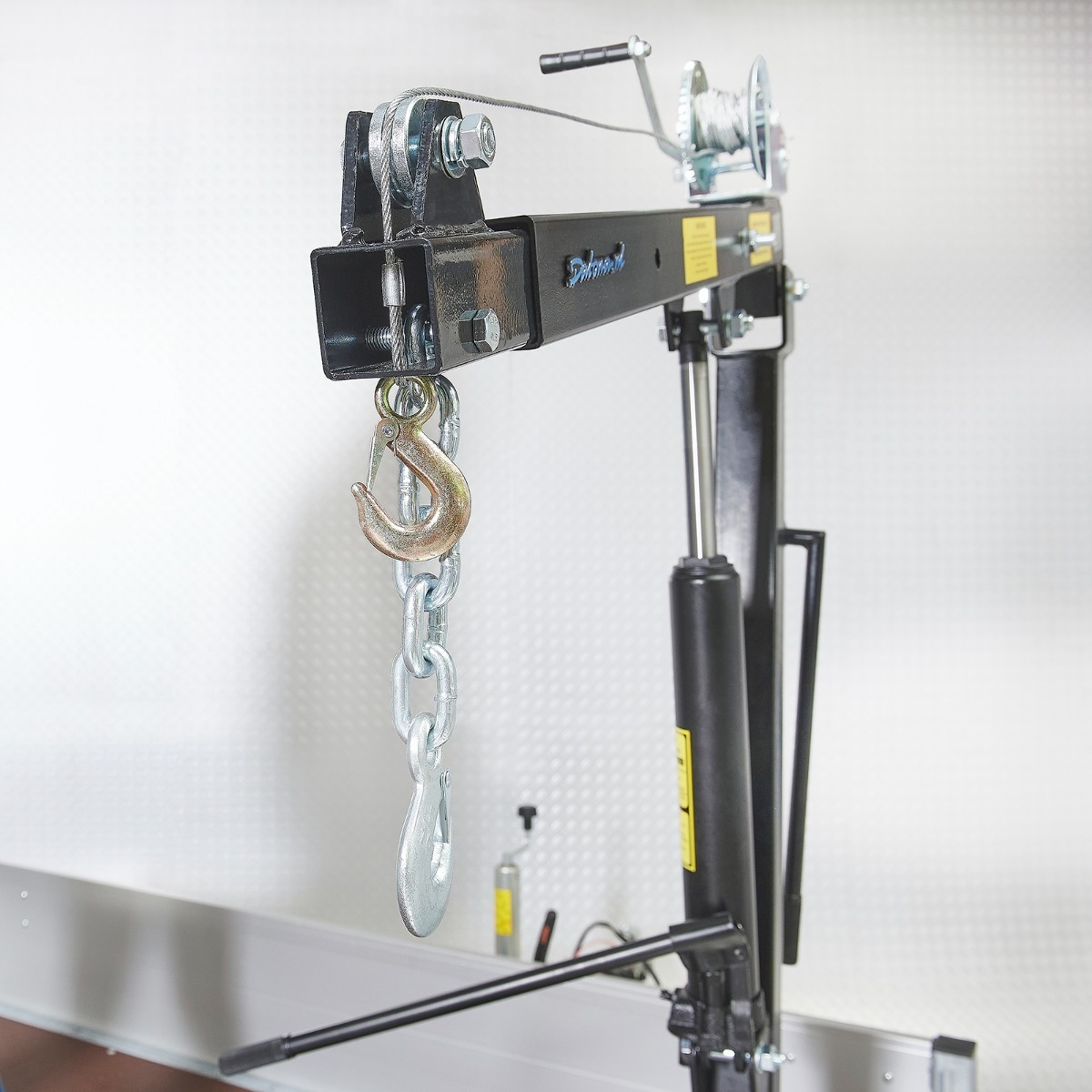 Datona Anhängerkran mit Handwinde XL - 800 kg