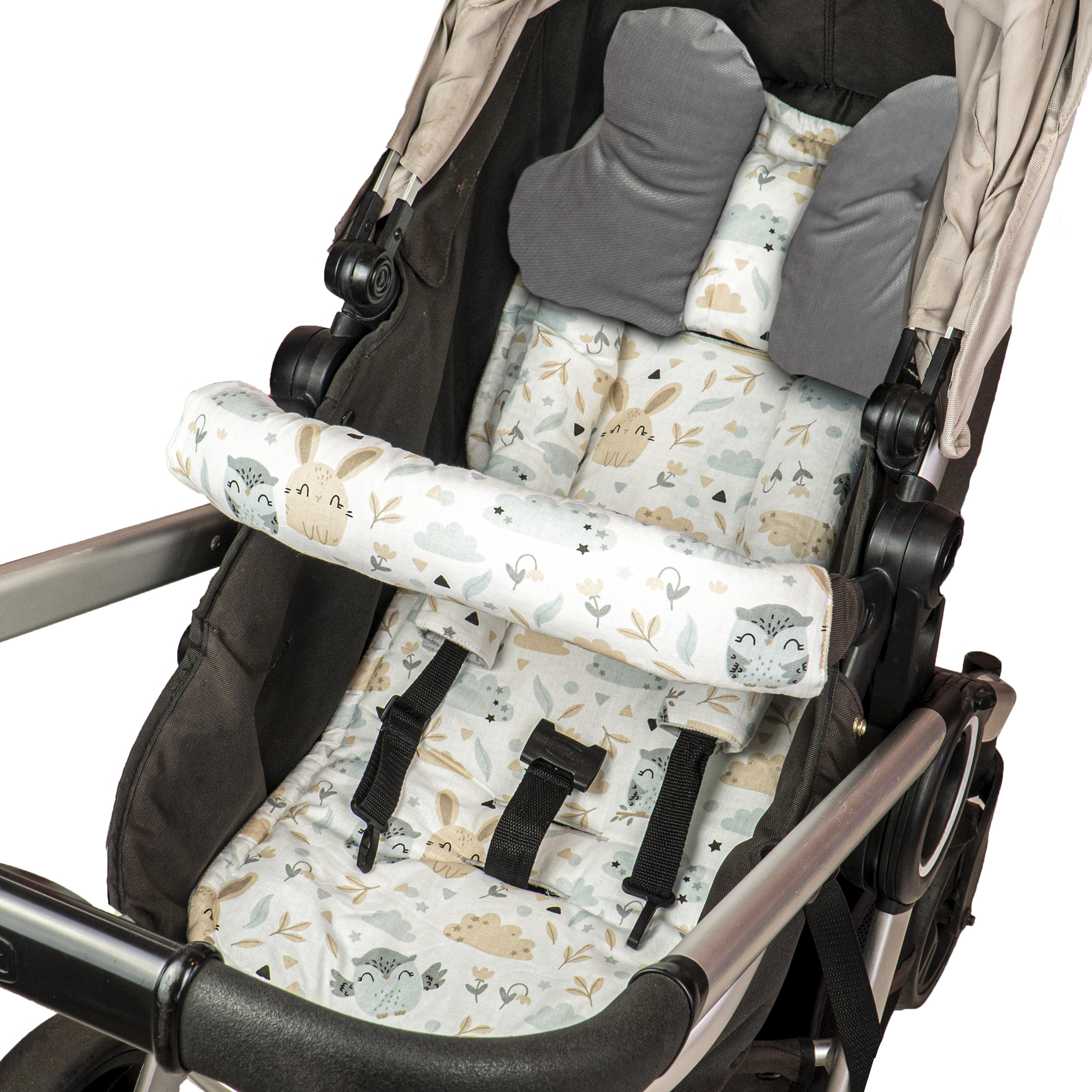 Universal Sitzauflage für Kinderwagen Buggy Kindersitz und Babyschale Cover Kinderwagen Kissen für kinderwagen,Kinderwagen Sitzauflage Sitzpolster Atmungsaktive Sitzeinlage A