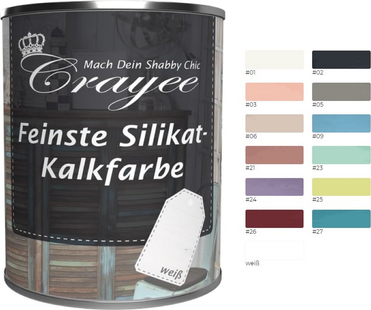 Crayee Silikat-Kalkfarbe Trend26 0,75 l 47804